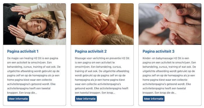 Activiteiten als query