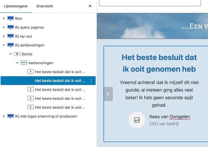 Reviews-aanbevelingen